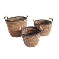 Banana Leaf Small Brown Woven Basket