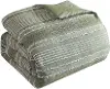 Clip Green 5 Piece King Comforter Set