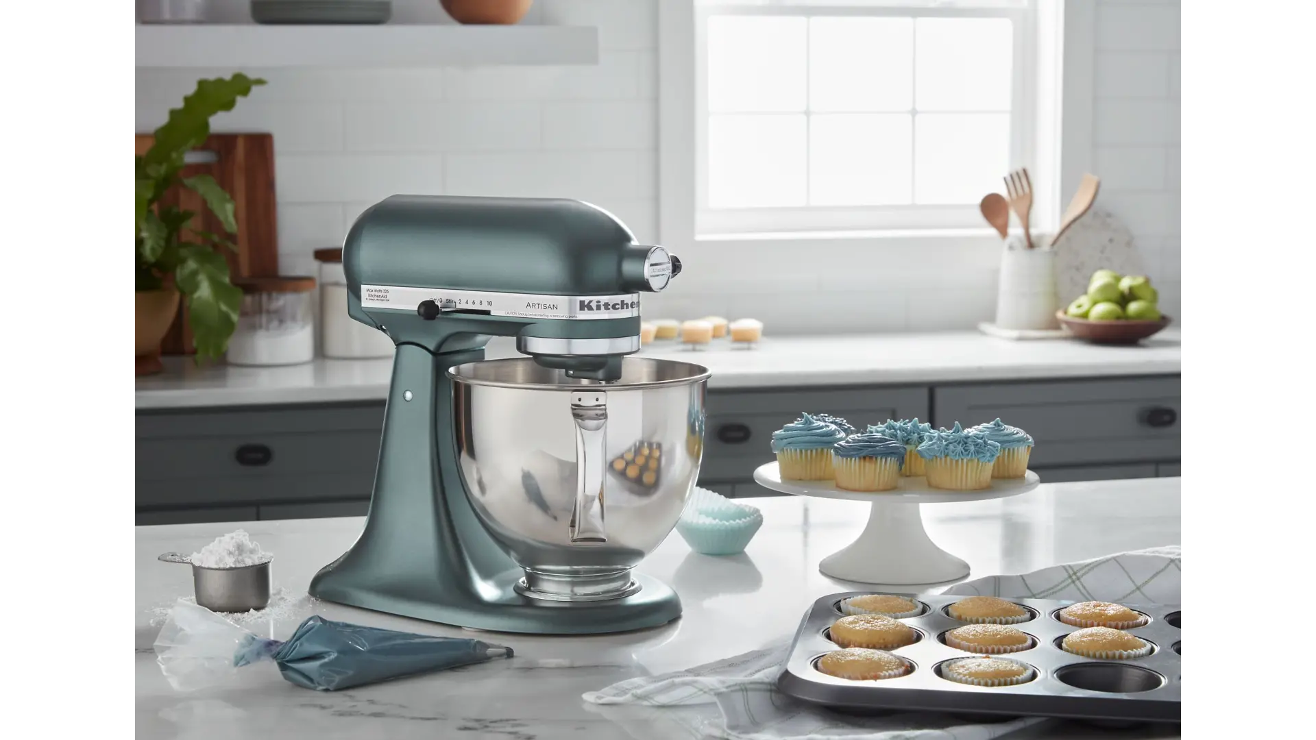 KitchenAid Artisan® Series 5 Quart Tilt-Head Stand Mixer - Juniper Green-2