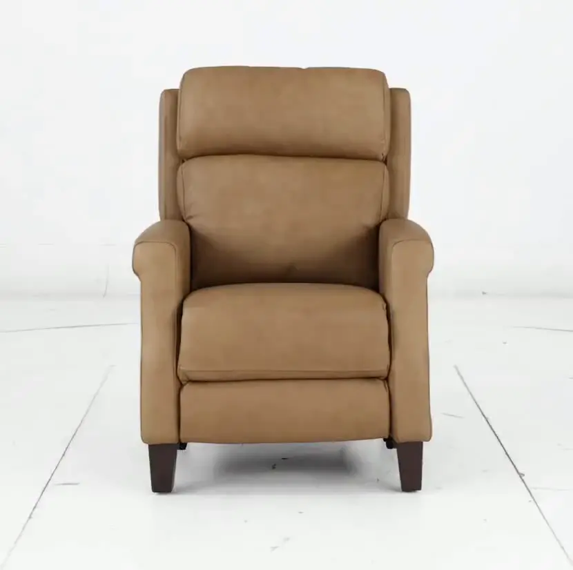 Finley Toast Tan Leather High-Leg Power Recliner-12
