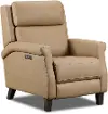 Finley Toast Tan Leather High-Leg Power Recliner