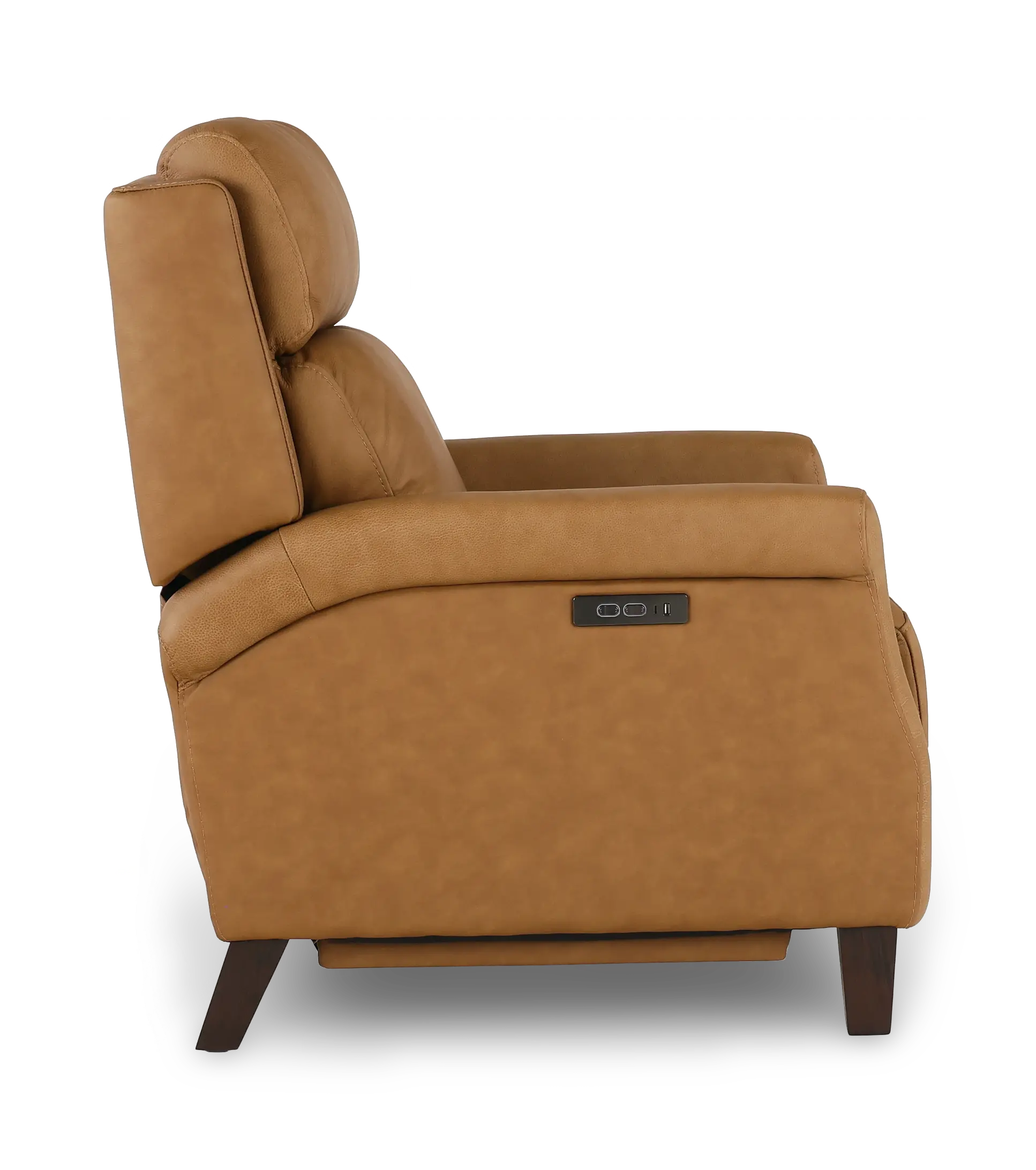 Finley Toast Tan Leather High-Leg Power Recliner-6