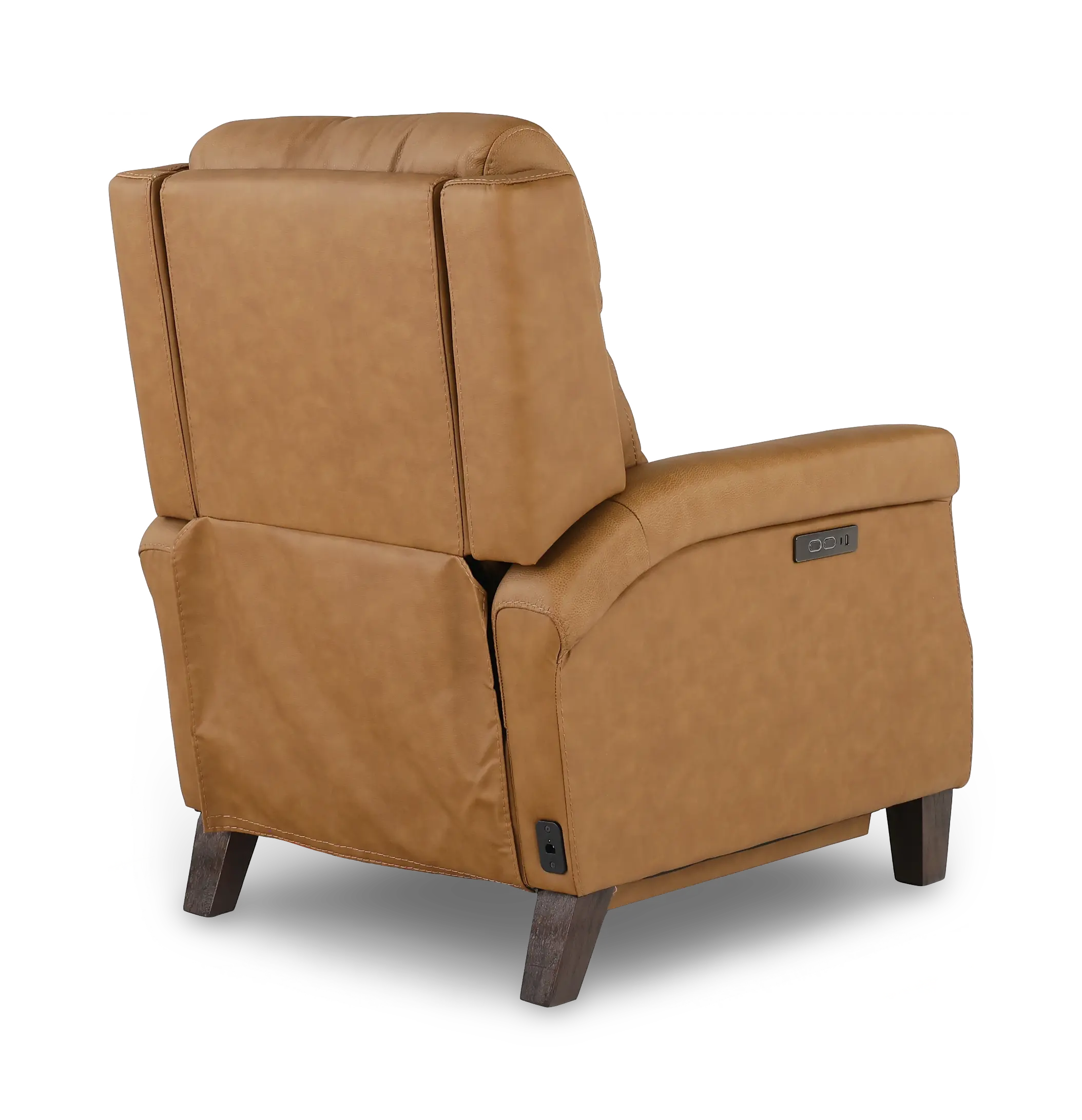 Finley Toast Tan Leather High-Leg Power Recliner-7