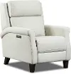 Finley Alabaster Leather High-Leg Power Recliner