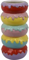 Ceramic Stacked Doughnut Vase