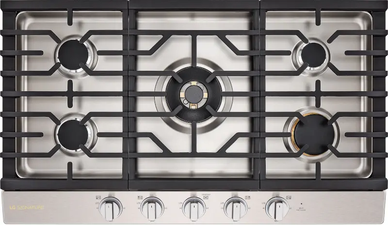 LG SIGNATURE 36 Inch Gas Cooktop - Stainless Steel