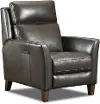 Fairchild Chocolate Brown Leather High Leg Power Recliner