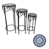 Marina Small Mosaic Round Planter Stand