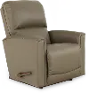 010803/LB206175 Cade Stone Gray Leather Rocker Recliner