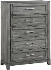 Jordan Driftwood Gray 5-Drawer Chest