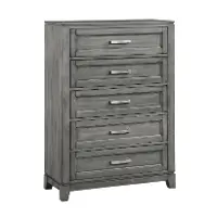 Jordan Driftwood Gray 5-Drawer Chest