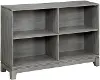 Jordan Driftwood Gray 4-Shelf Bookcase