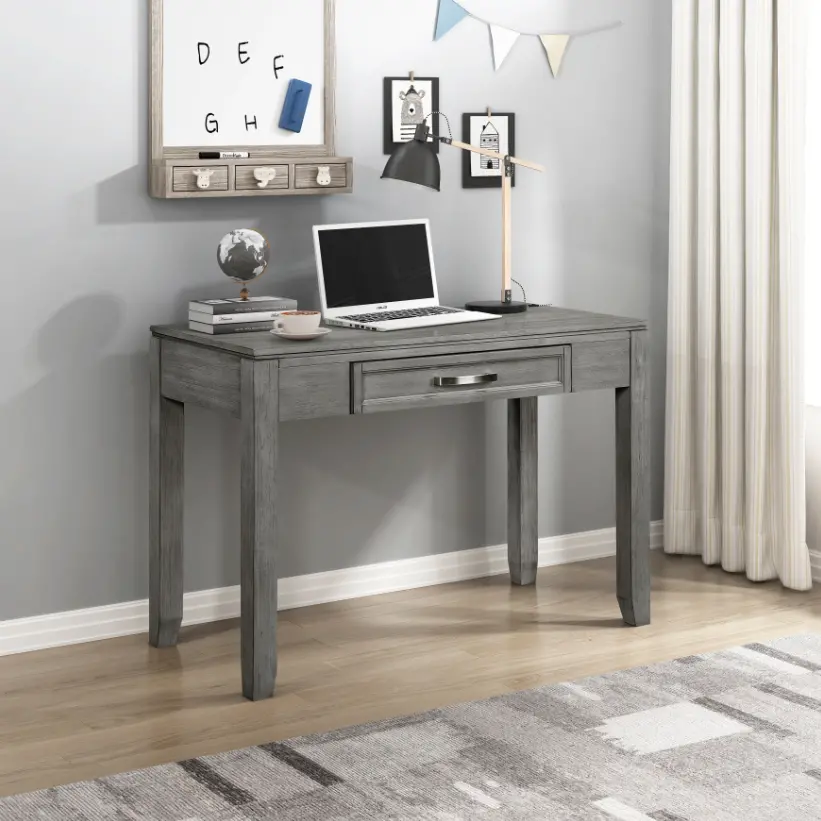 Jordan Driftwood Gray Writing Desk-2