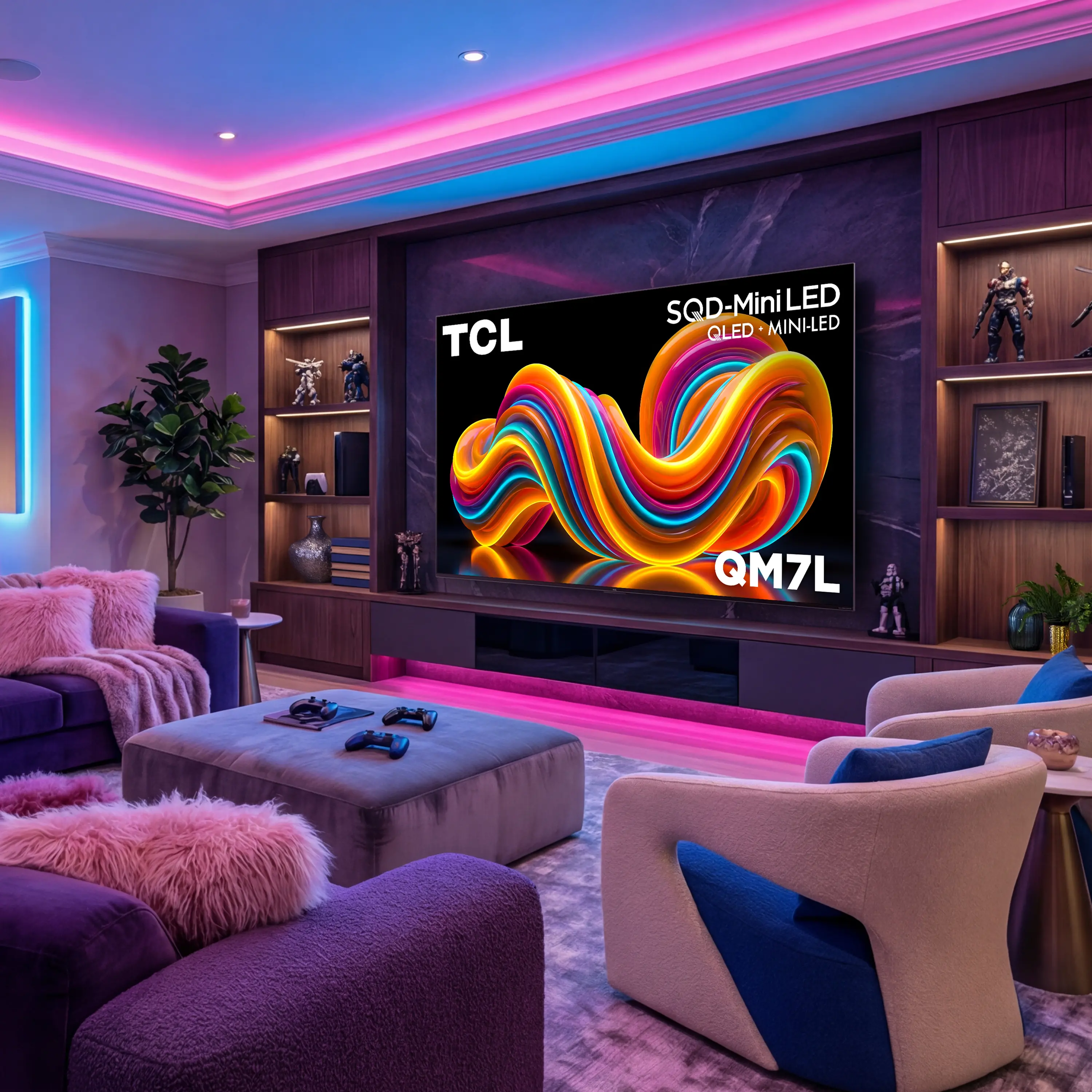 85QM7L TCL 85  Class QM7L Series SQD-Mini LED 4K UHD AI Smart TV-2