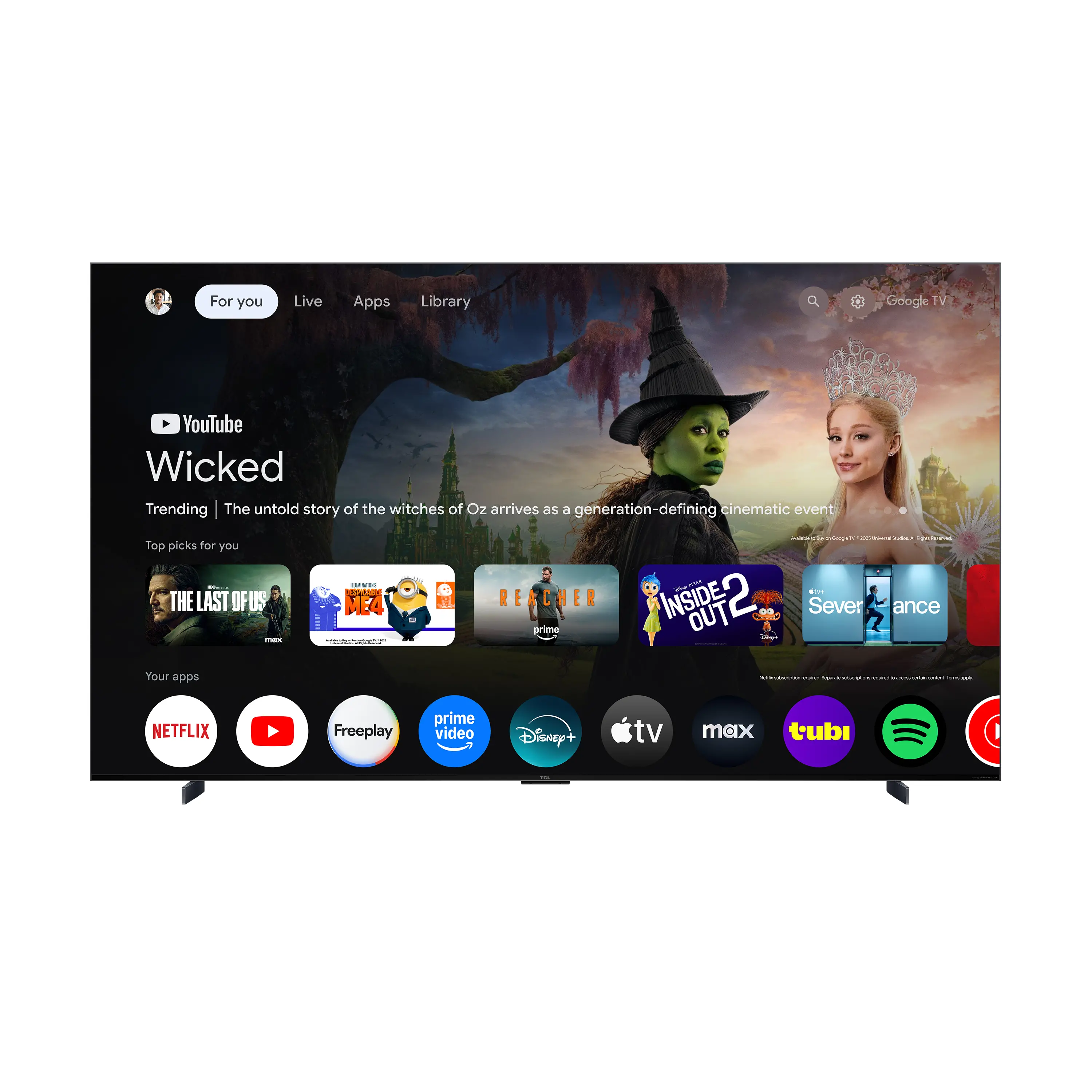 98QM7L TCL 98  Class QM7L Series SQD-Mini LED 4K UHD AI Smart TV-17
