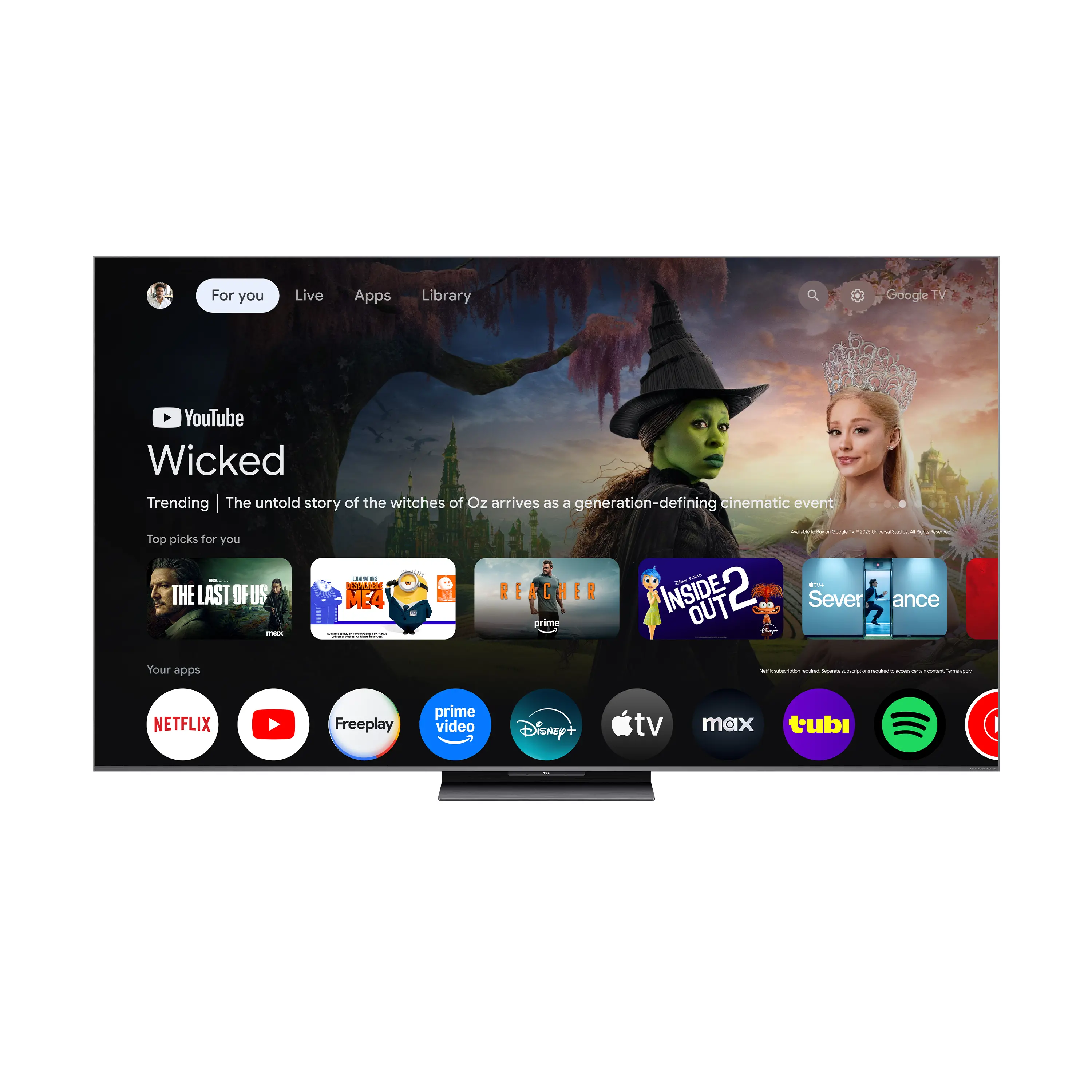 75QM8L TCL 75  Class QM8L Series SQD-Mini LED 4K UHD AI Smart TV-23