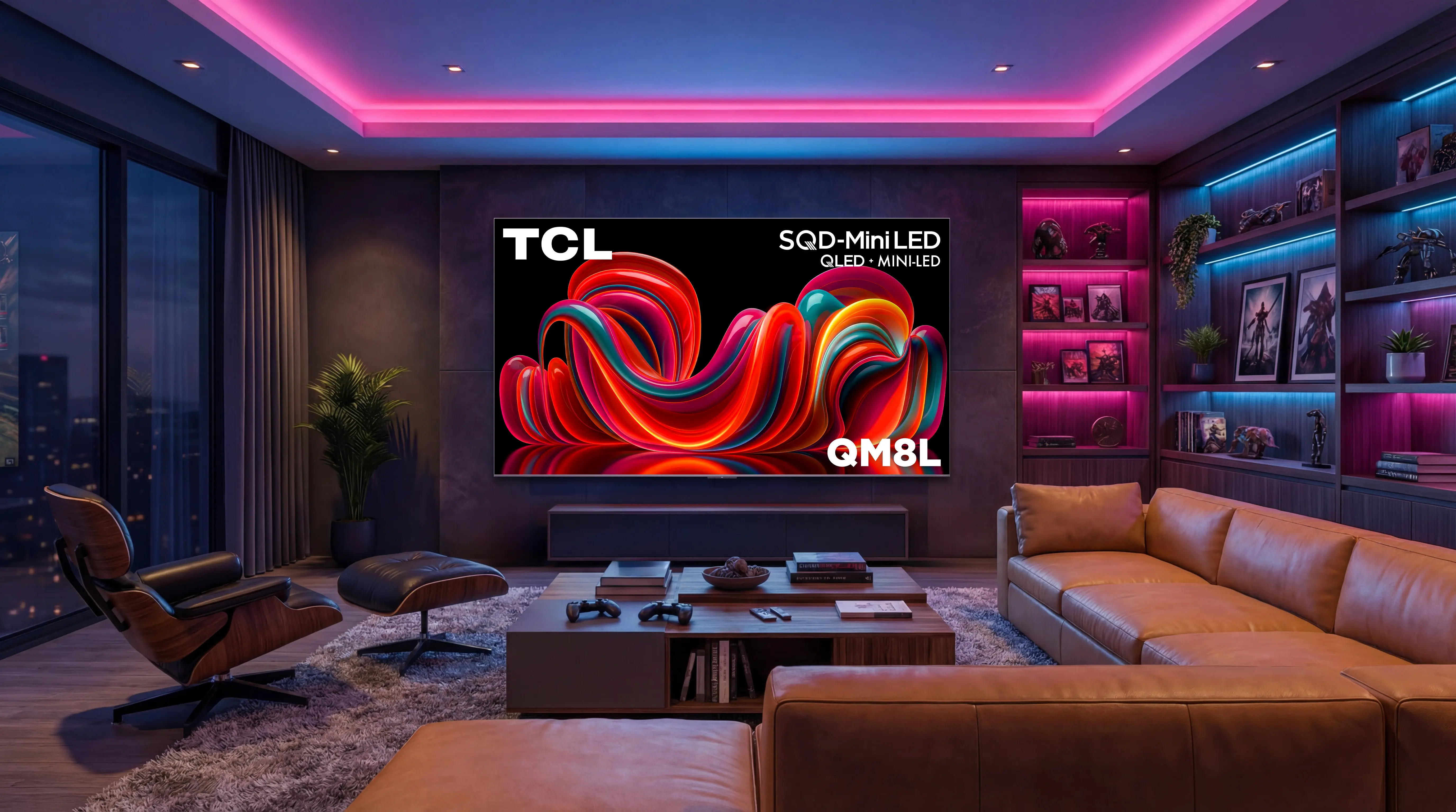85QM8L TCL 85  Class QM8L Series SQD-Mini LED 4K UHD AI Smart TV-19