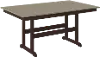Polybird Brown Patio Dining Table