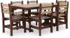 Polybird Brown 7 Piece Patio Dining Set
