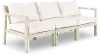 Polybird Beige 3 Piece Patio Sectional Sofa