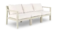 Polybird Beige 3 Piece Patio Sectional Sofa
