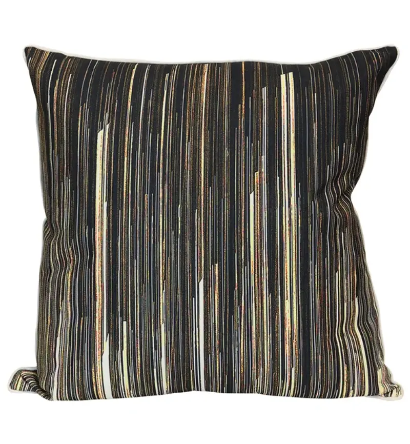 Black and Tan Duck Feather Pillow