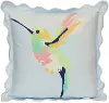 Tamara Day Blue Pastel Bird Duck Feather Pillow