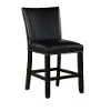 Artemis Black Faux Leather 24  Bar Stool