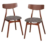 Armstrong Dark Gray Dining Chairs, Set of 2