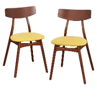 Armstrong Yellow Dining Chairs, Set of 2