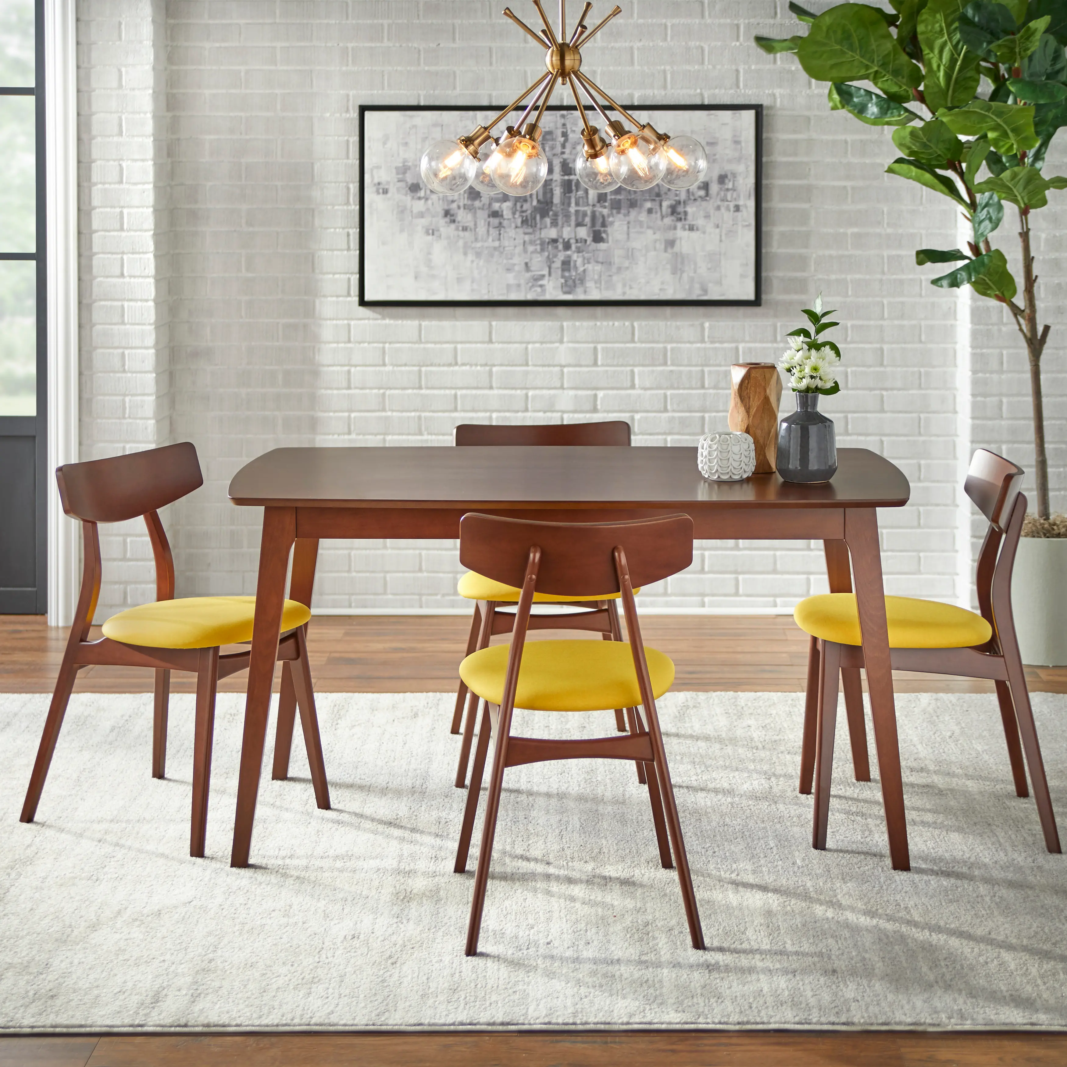 Armstrong Yellow Dining Chairs, Set of 2-2