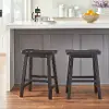 Anderton Black Saddle Stool, Set of 2
