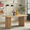 Jamie Weathered Light Oak 63  Dining Table