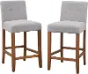 Edgar Gray Counter Stool, Set of 2