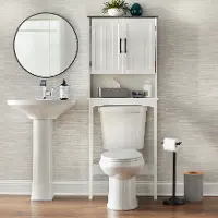 Dallin 65  White and Charcoal Space Saver