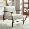 Selena White Accent Chair