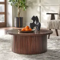 Drake Low Profile Walnut Cocktail Table