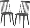 Alana Black Dining Chair, Set of 2