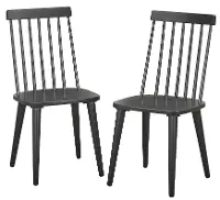 Alana Black Dining Chair, Set of 2