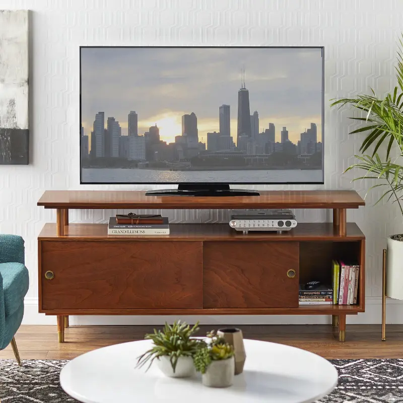 Robbie Walnut TV Stand