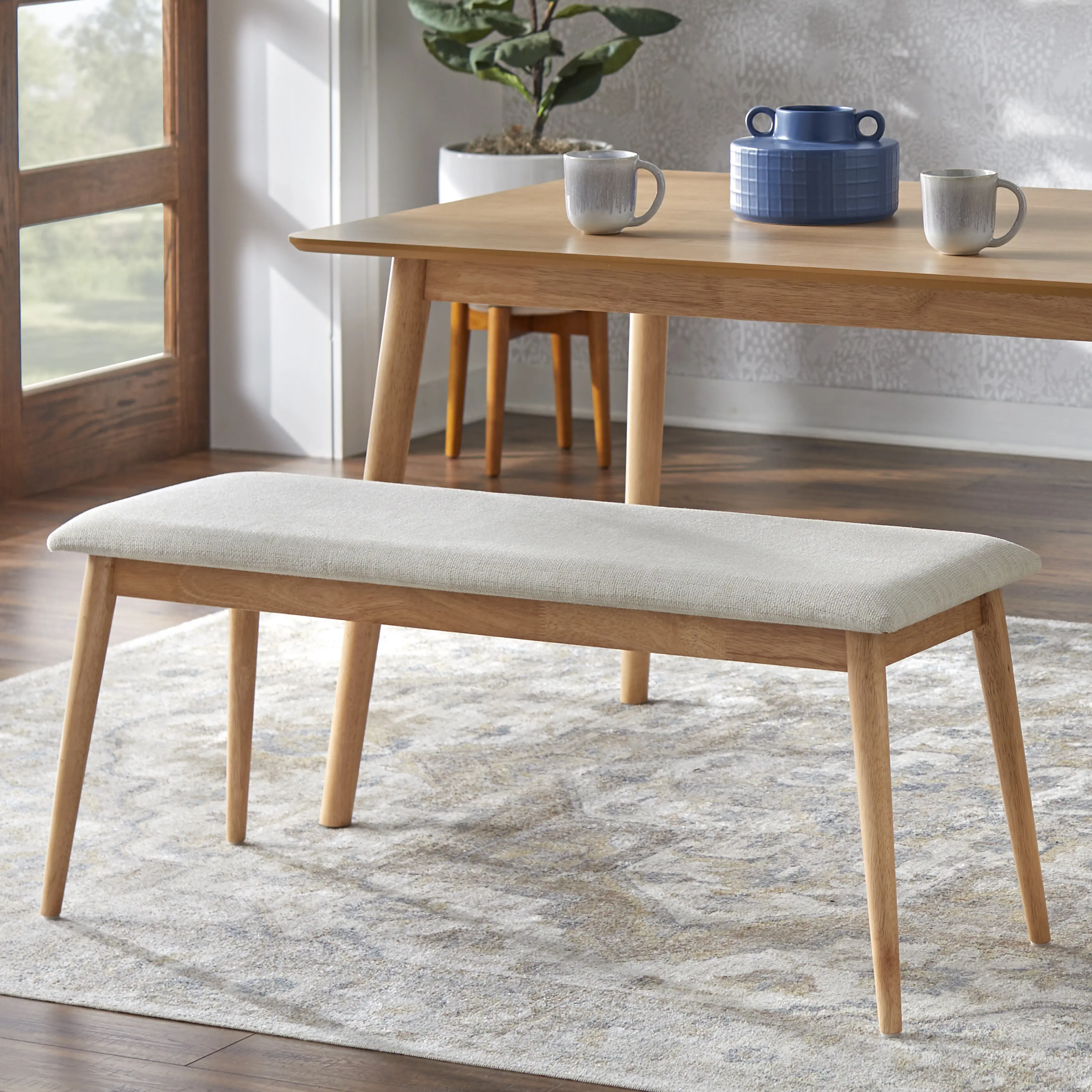 Darcy Light Oak Dining Bench-2