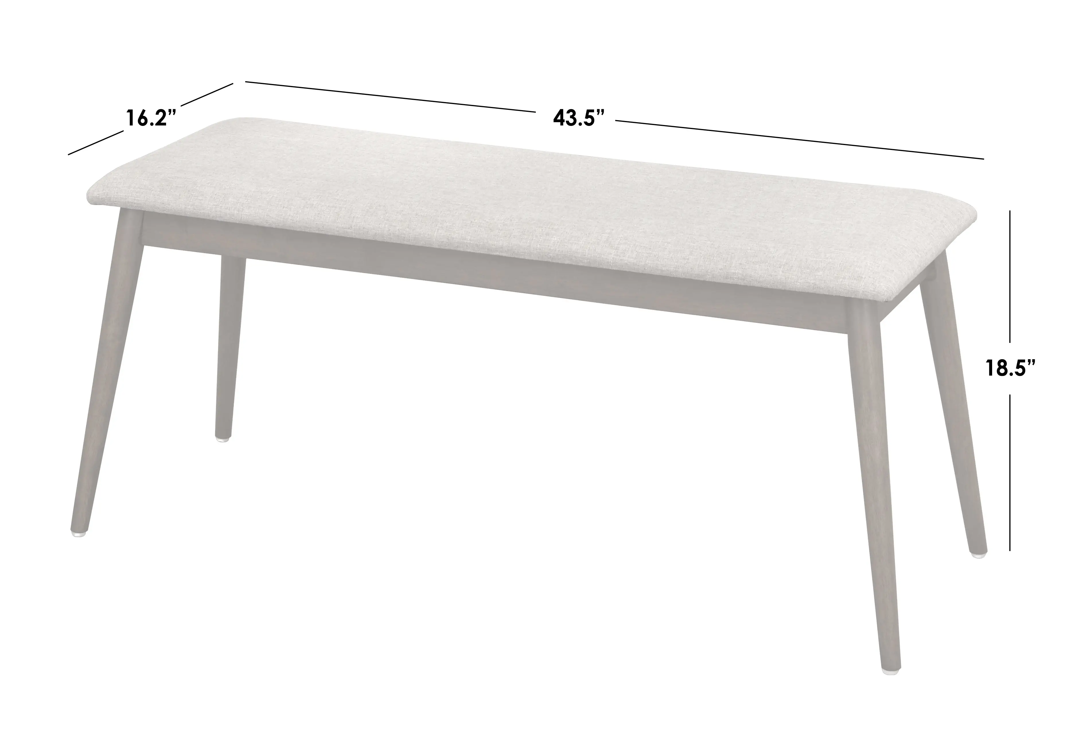 Darcy Light Oak Dining Bench-3