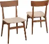 Darcy Walnut Dining Chairs, Set of 2