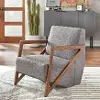 Caroline Beige and Gray Accent Chair