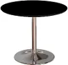 Pia Black and Chrome Dining Table