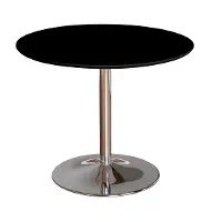 Pia Black and Chrome Dining Table