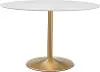 Pia Gold Oval Dining Table