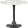 Hailey White and Black Dining Table
