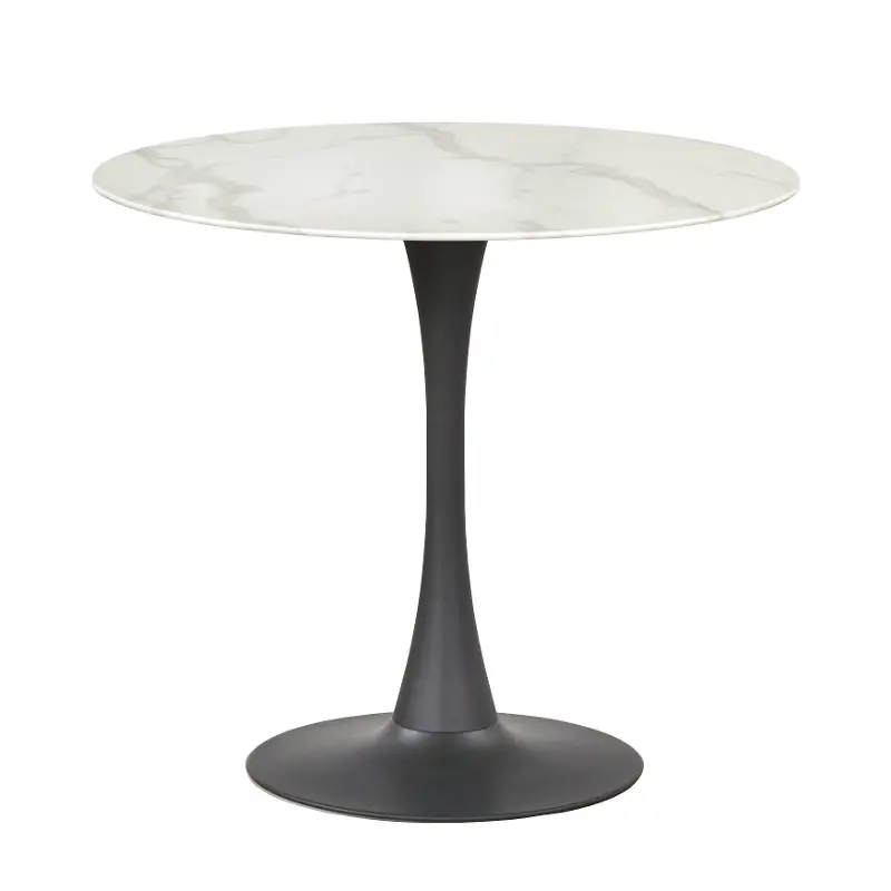 Hailey White and Black Dining Table