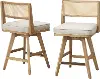 Blaire Oak Counter Stools, Set of 2